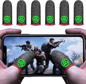 3 Pairs Luminous PUBG Finger Sleeves For Gaming, Gaming Finger Sleeves for Mobile Game Controllers