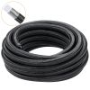 VEVOR 6AN Fuel Line Kit, 25 FT Fuel Hose Kit, 5/16" Nylon Stainless Steel Braided PTFE Fuel Line Kit, E85/Oil/Gas/Diesel Hose End Fitting Kit, with 15