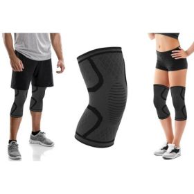 2-Pack Knee Compression Sleeve Support (Color: Black, size: XL)