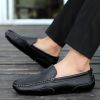 Leather Men Shoes Luxury Trendy 2022 Casual Slip on Formal Loafers Men Moccasins Italian Black Male Driving Shoes Sneakers