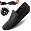 Leather Men Shoes Luxury Trendy 2022 Casual Slip on Formal Loafers Men Moccasins Italian Black Male Driving Shoes Sneakers