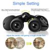 Portable Zoom Binoculars with FMC Lens Low Light Night Vision for Bird Watching Hunting Sports