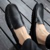 Leather Men Shoes Luxury Trendy 2022 Casual Slip on Formal Loafers Men Moccasins Italian Black Male Driving Shoes Sneakers